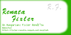 renata fixler business card